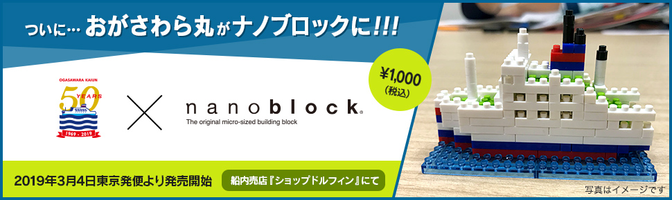 ついに…おがさわら丸がナノブロックに！！！