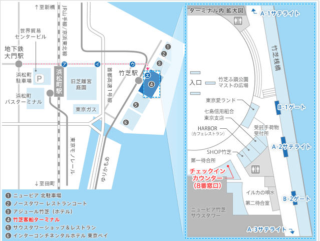 乗り場案内地図